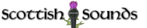Scottish Sounds thistle mic banner